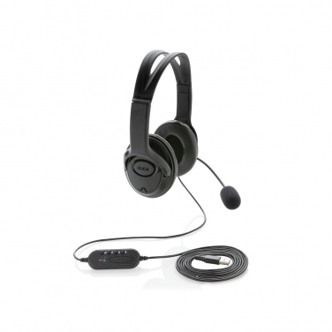 Logotrade kampanjprodukter bild: Over-ear headset med kabel