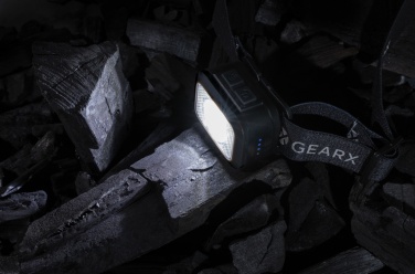 Logotrade reklamprodukter bild: Gear X heavy duty pannlampa RCS återvunnen plast