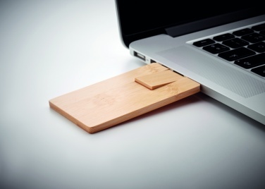 Logotrade profilprodukter bild: USB minne 16GB bambu