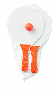 Logotrade reklamprodukter bild: Litet strandtennis set