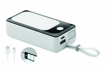 Logotrade reklamprodukter bild: Powerbank 10.000mAh med COB