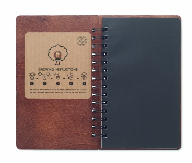 Logotrade reklamprodukter bild: A5 Björk GROWBOOK™