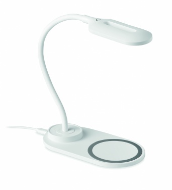 Logotrade kampanjprodukter bild: Skrivbordslampa + laddare 10W