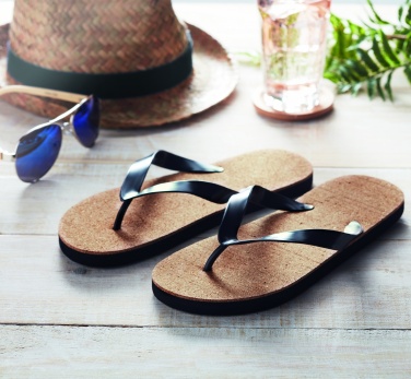 Logotrade profilprodukter bild: Slippers i kork L