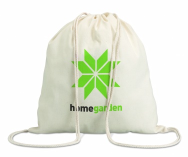 Logotrade profilprodukter bild: Bomull 100 gsm drawstring bag