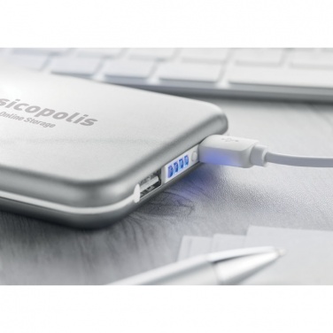 Logotrade reklamprodukter bild: 4000 mAH sol Powerbank