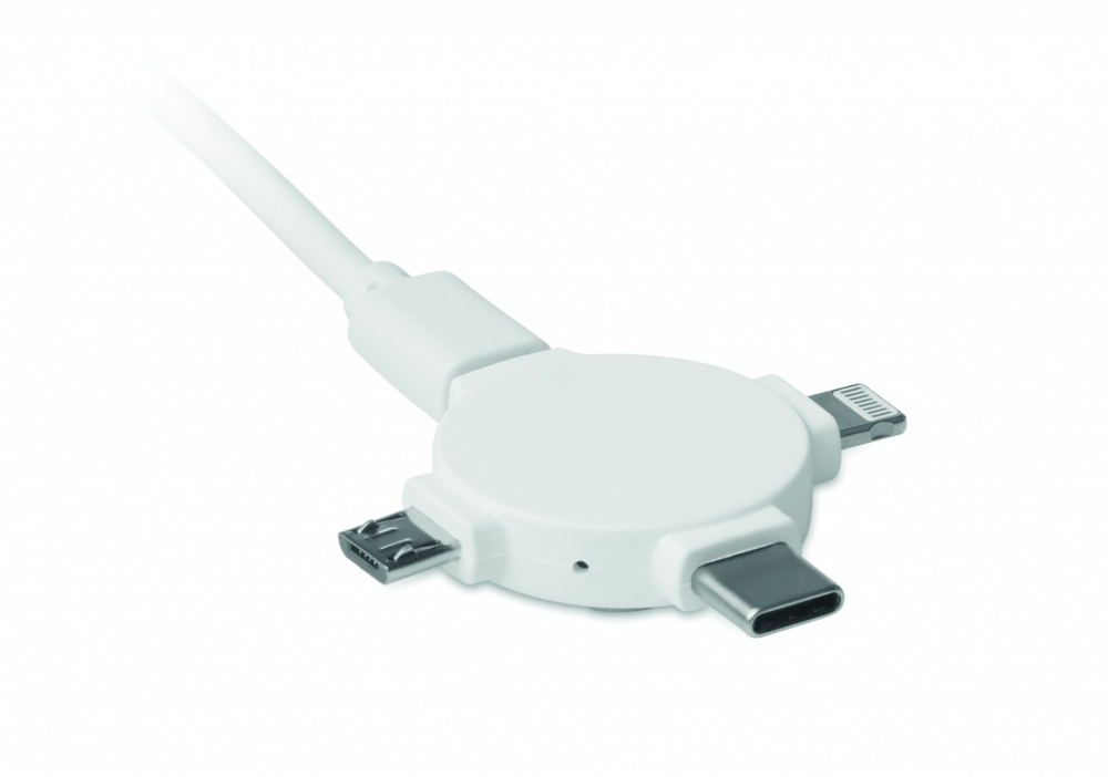 Logotrade profilprodukter bild: 3 i 1 kabeladapter