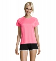 SPORTY DAM T-SHIRT  140g, Neonrosa 2