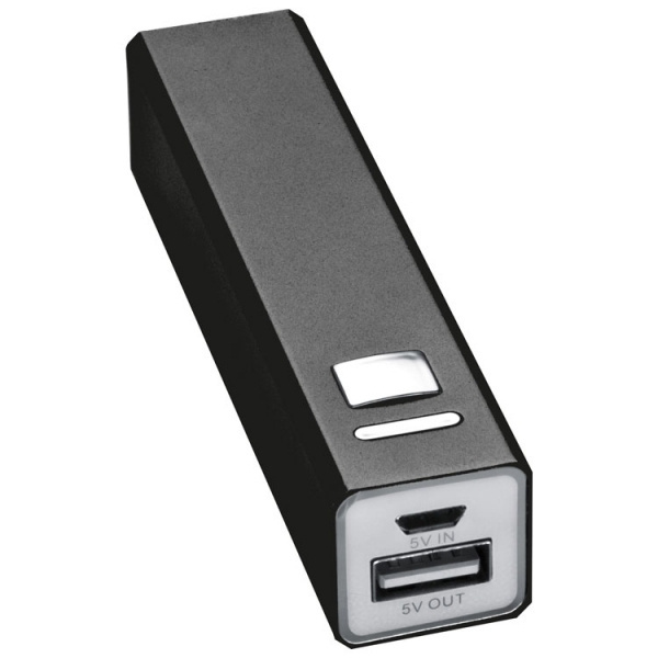 Logotrade profilprodukter bild: Powerbank i metall PORT HOPE 2200mAh