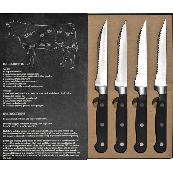 Logotrade profilprodukter bild: Steak knivset LONDON