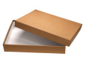 Box laminerad med dekorativt papper (9,2x30,2x17cm) 45703700, beige