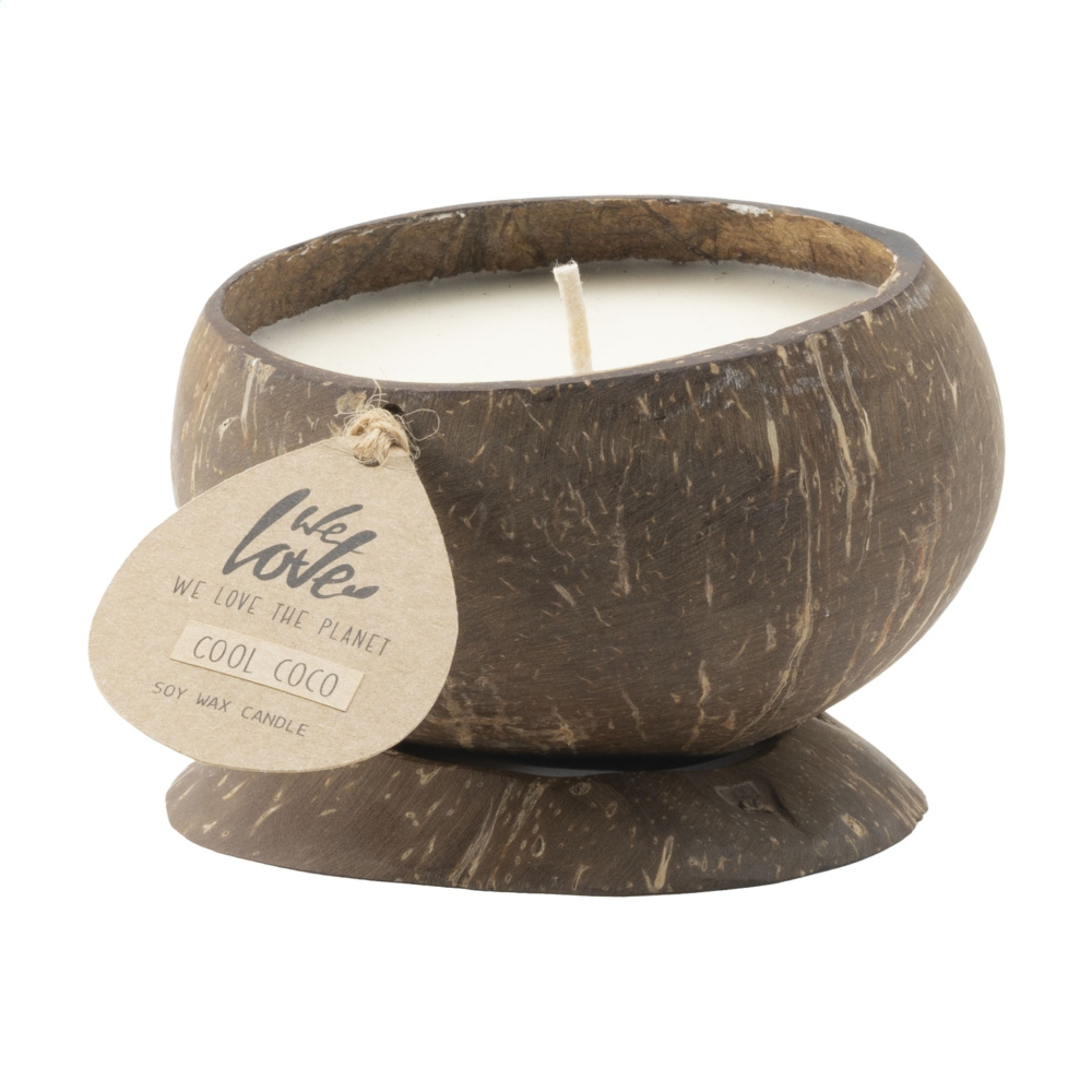 Logotrade presentreklam bild: Vi älskar The Planet Coconut Candle