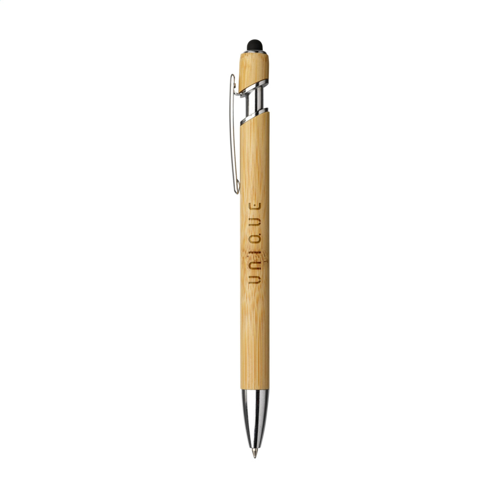 Logotrade profilprodukter bild: Luca Touch Bamboo stylus penna