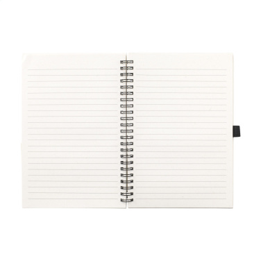 Logotrade profilprodukter bild: Mjölkkartong Wire-O-papper Notebook A5