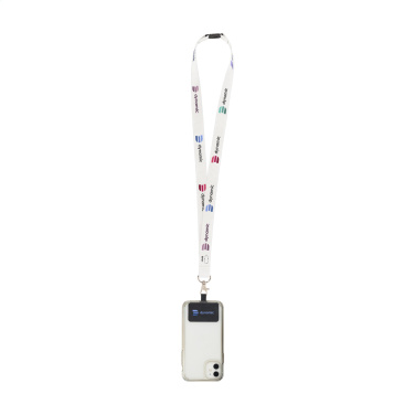 Logotrade profilprodukter bild: Lanyard Sublimation Safety RPET 2 cm med Patch