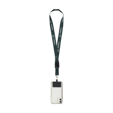 Logotrade profilprodukter bild: Lanyard Promo Complete Sublimatie RPET 2 cm med Patch