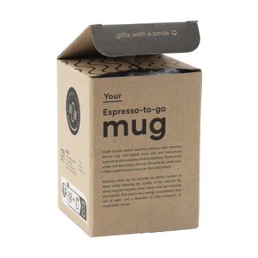 Logotrade reklamprodukter bild: Espresso-to-Go-mugg RCS Recycled Steel 170 ml