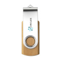 USB Twist Bamboo från lager 4 GB, bambu