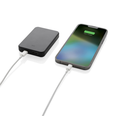 Logotrade profilreklam bild: Boostcore RCS powerbank i återvunnen plast 5.000mAh med USB