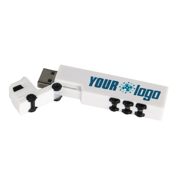 Logotrade reklamprodukter bild: Plast-USB-minne