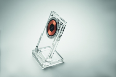 Logotrade reklamprodukter bild: Akryl trådlös laddare 15W