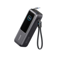 Anker Powerbank 25.000 mAh 165W med inbyggd utdragbar kabel