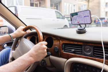 Logotrade profilreklam bild: Terra 360 RCS återvunnen plast universell telefonhållare