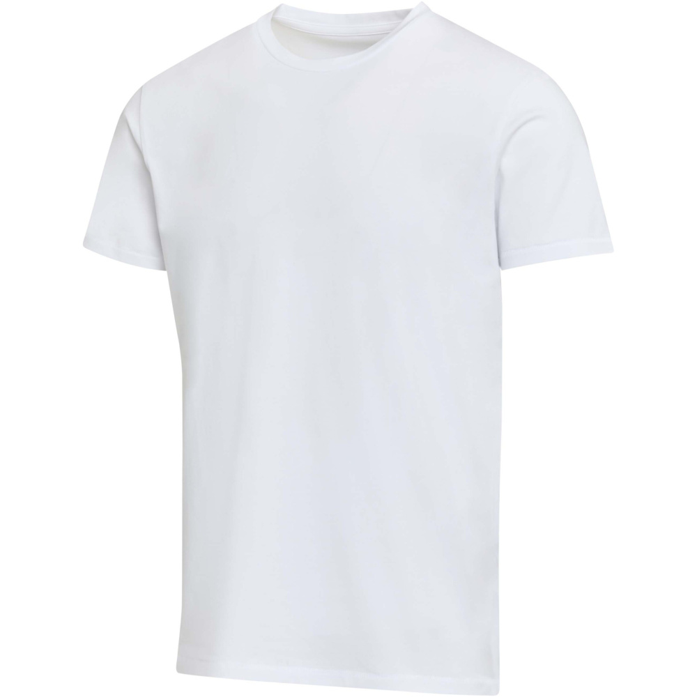 Logotrade kampanjprodukter bild: Balfour 200 g/m² kortärmad rundhalsad unisex-T-shirt av ekologiskt OCS-material