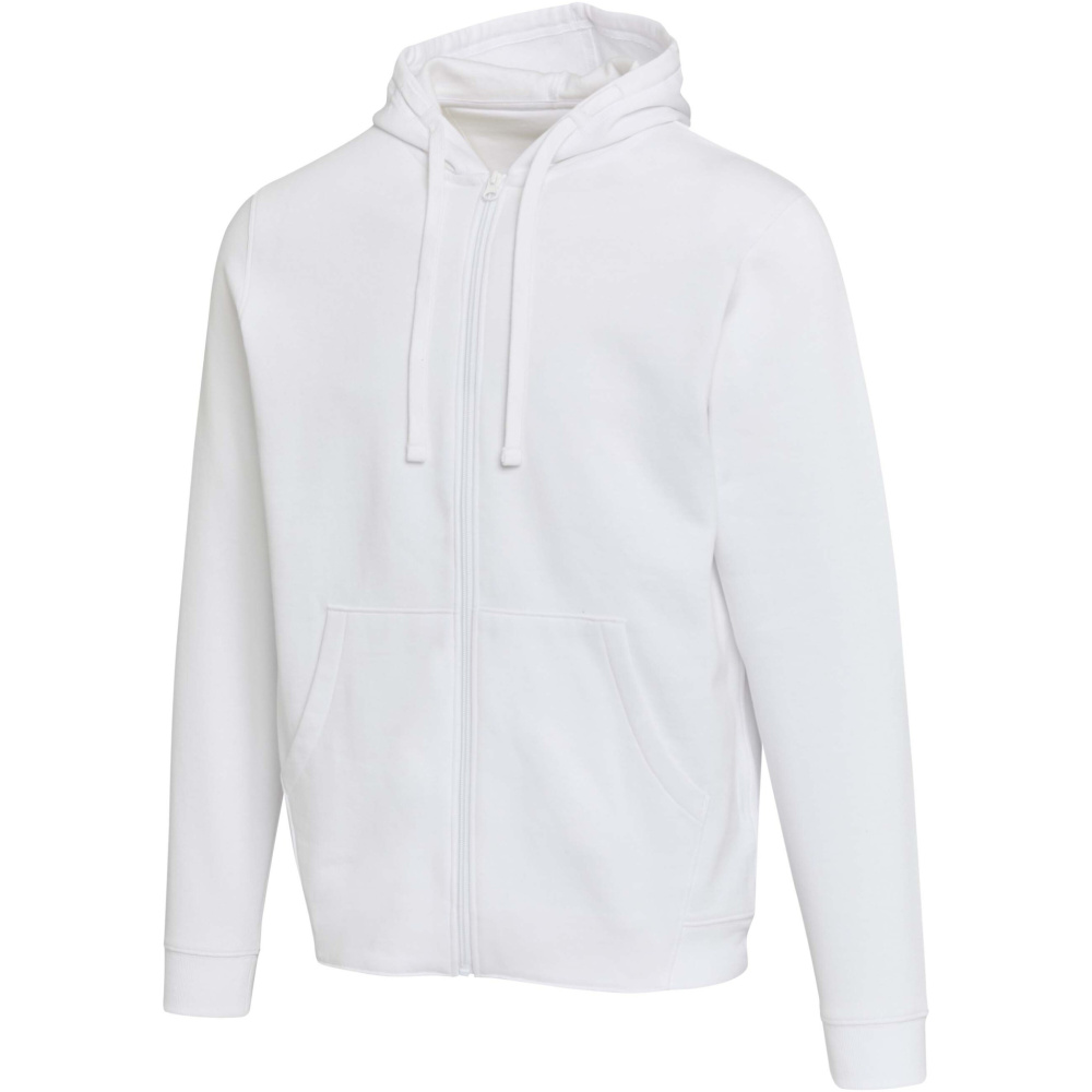 Logotrade profilreklam bild: Jasper 280 g/m² unisex-huvtröja av återvunnet ekologiskt OCS-material