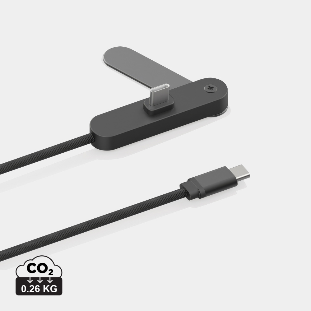 Logotrade reklamprodukter bild: Aluvia RCS 65 W PD-kabel med justerbart telefonställ