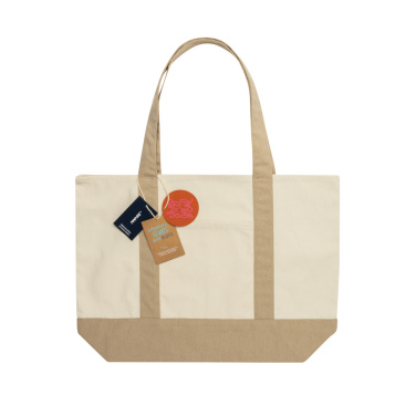 Logotrade kampanjprodukter bild: SHOP LOCAL AWARE™ återvunnen bomull 350 gsm Toteväska